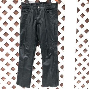 David Samuel Menkes NYC Custom Black Leather Pants